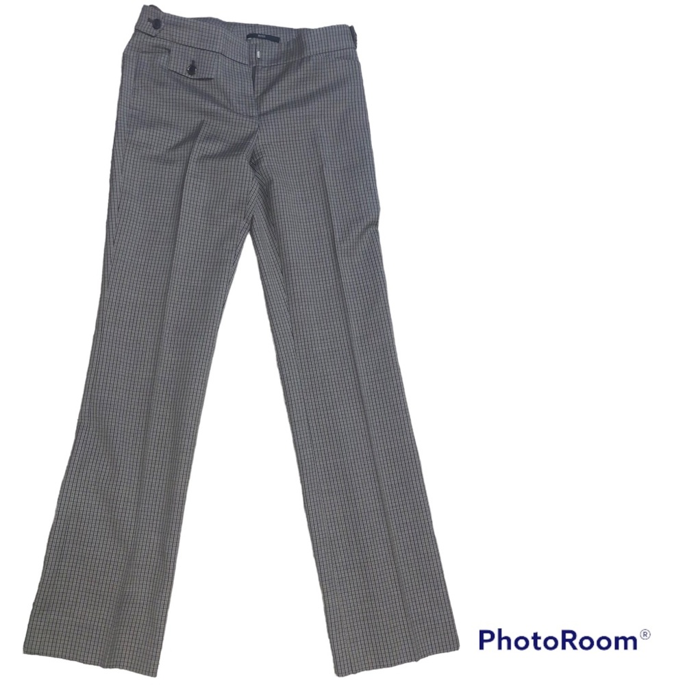 Hugo Boss Ladies women’s wool plaid slacks pants preppy creased 2 28 straight